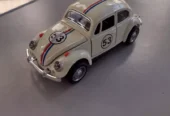 Fusca Herbie 53 Miniatura Ferro Abre Porta Capô Fricção Coleção