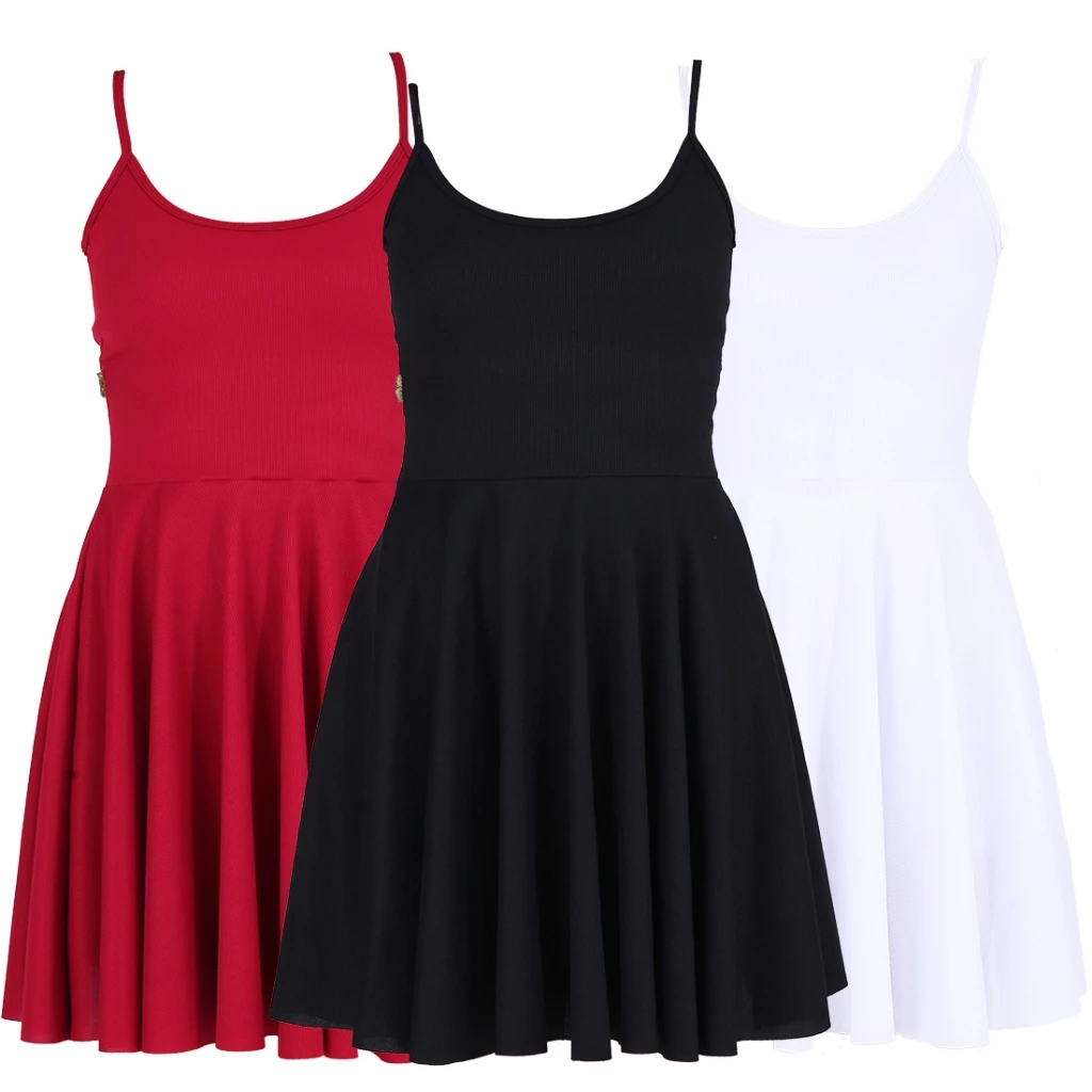 Kit 3 Vestidos Godê Moda Feminina Vestido Liso