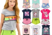Kit 10 peças de Roupa Conjunto Infantil e Juvenil Menina Tamanho 01 ao 16