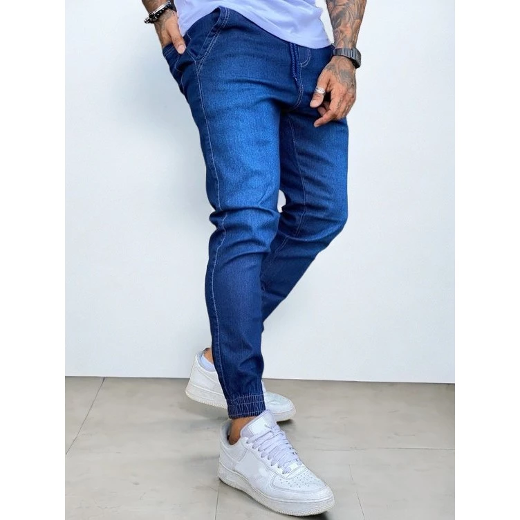 Calças Sport masculinas Jogger camuflada Preto e Branco