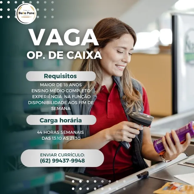 Vaga de Emprego: Padaria Belo Pane