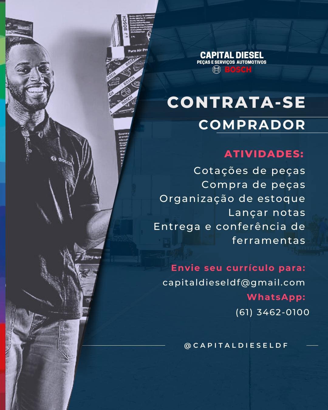 Vaga de Emprego – CAPITAL DIESEL