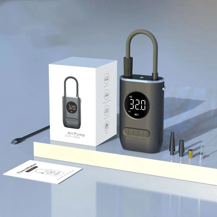 Mini Compressor de Ar Portatil Bomba De Encher Pneu