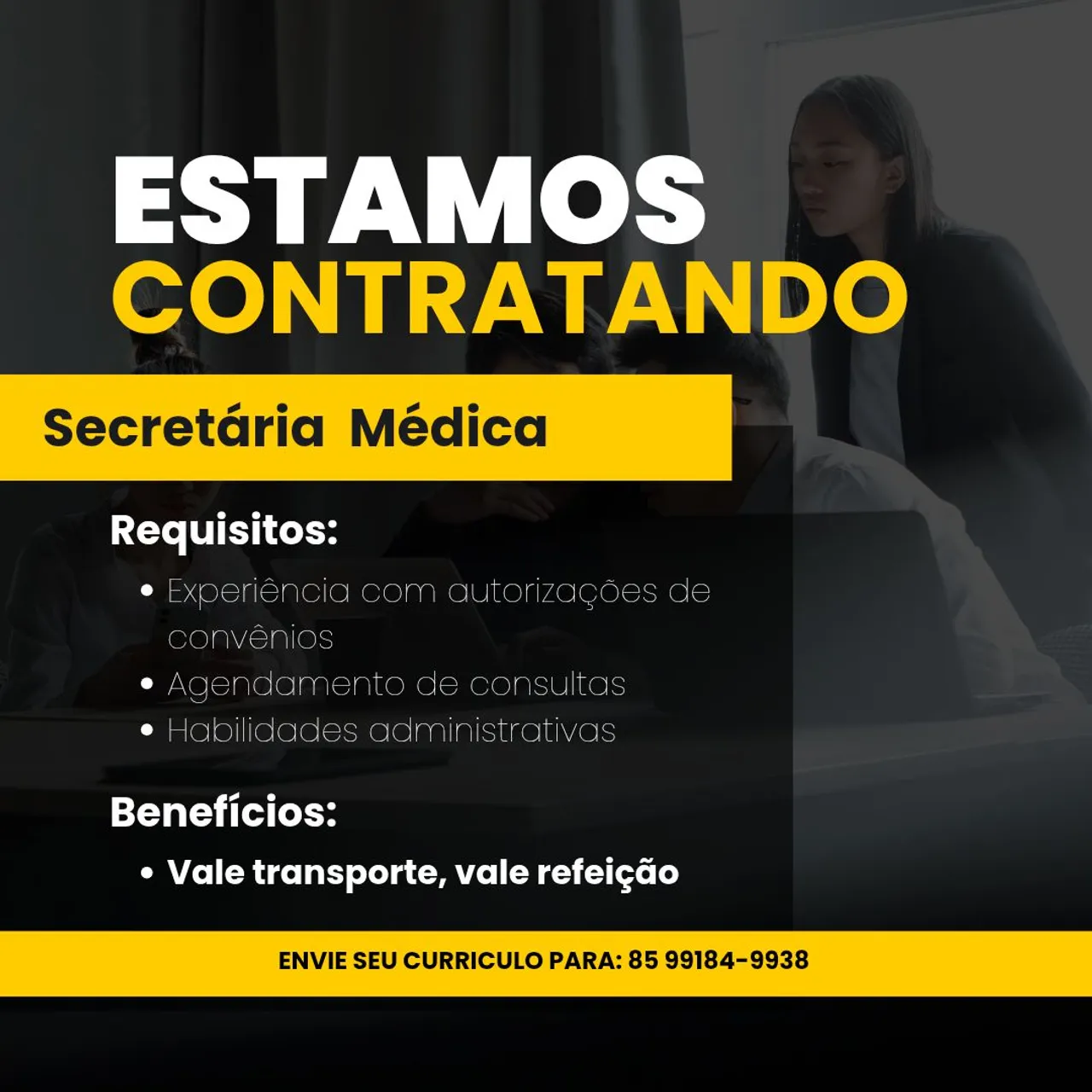Vaga de Emprego- Secretária