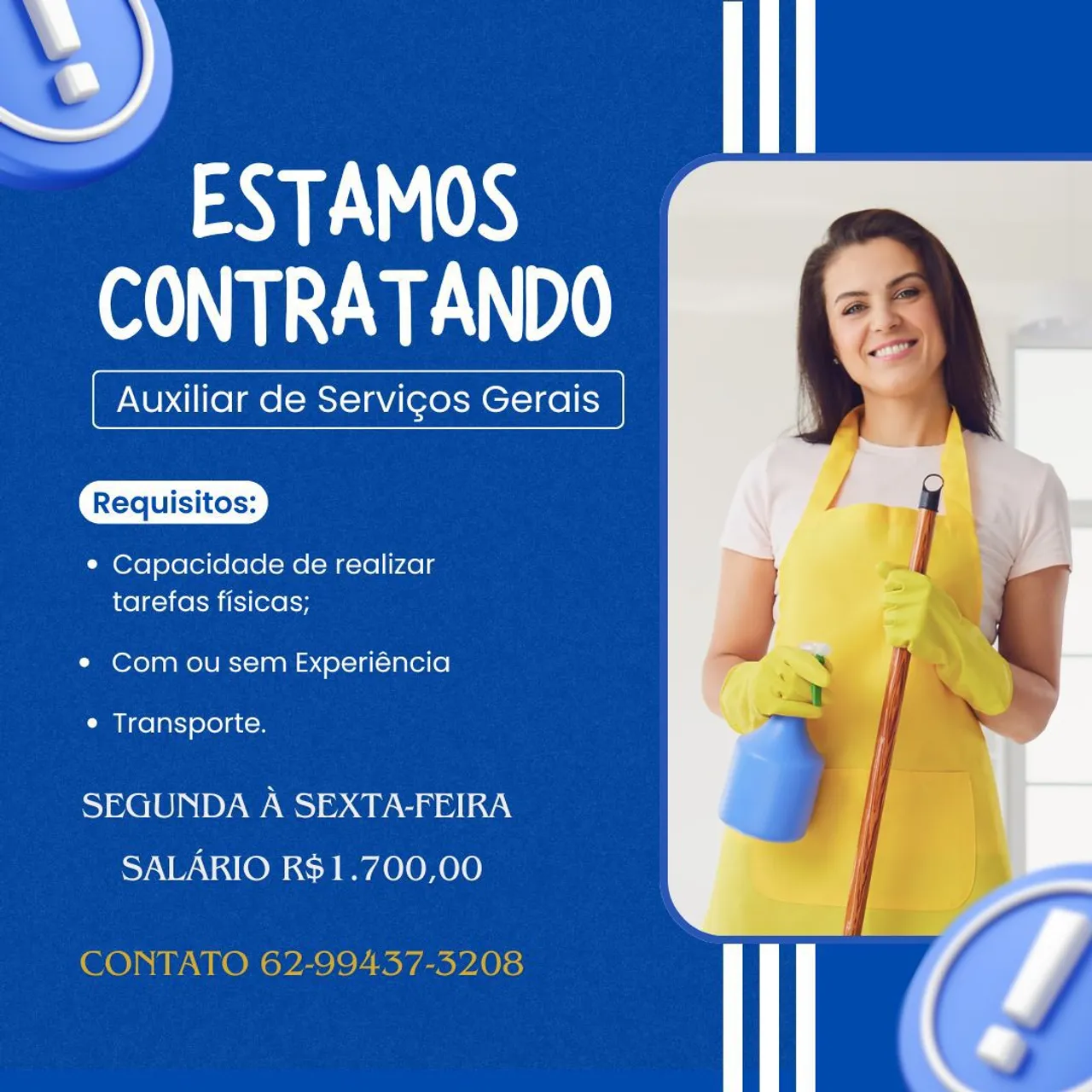 Emprego serviço gerais