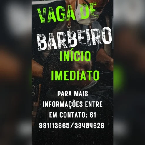 VAGA DE EMPREGO PARA BARBEIRO