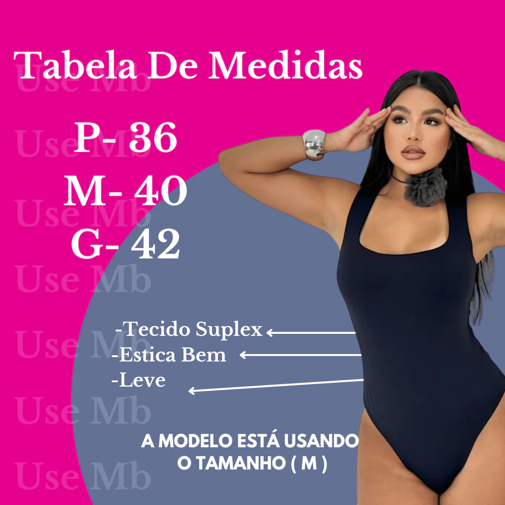 Body Collant Feminino Regata Blusa Decote