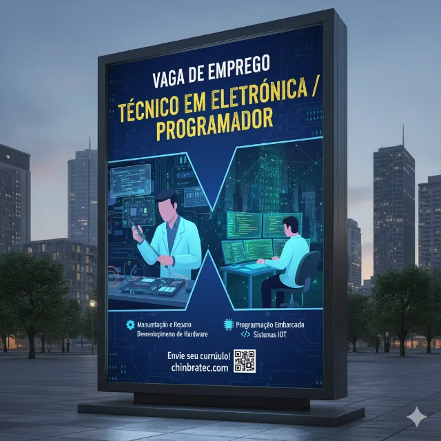 VAGA DE EMPREGO – TÉCNICO EM ELETRÔNICA / PROGRAMADOR