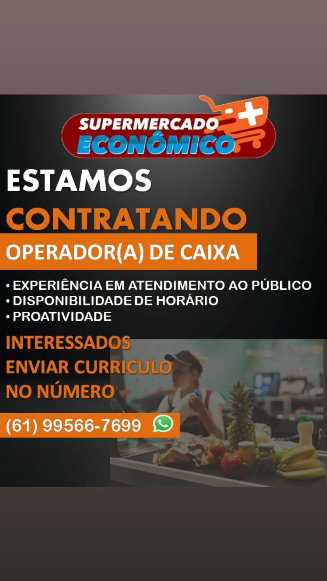 Vagas de Emprego – Supermercado Mais Econômico