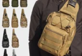 Bolsa Tática Transversal Impermeável Peito E Ombro Masculina Feminina Sling Sport
