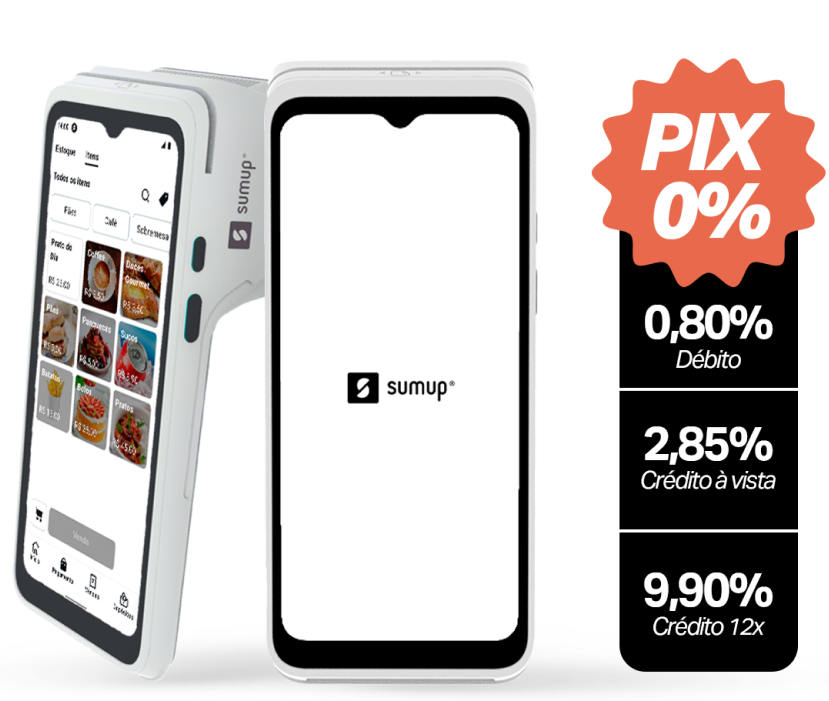 Maquininha de cartão Sumup smart