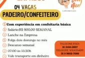 VAGAS DE EMPREGO DIVERSAS