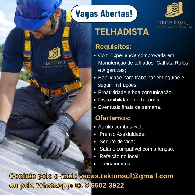 VAGAS ABERTAS PARA LAJEADO TABAÍ E REGIÃO