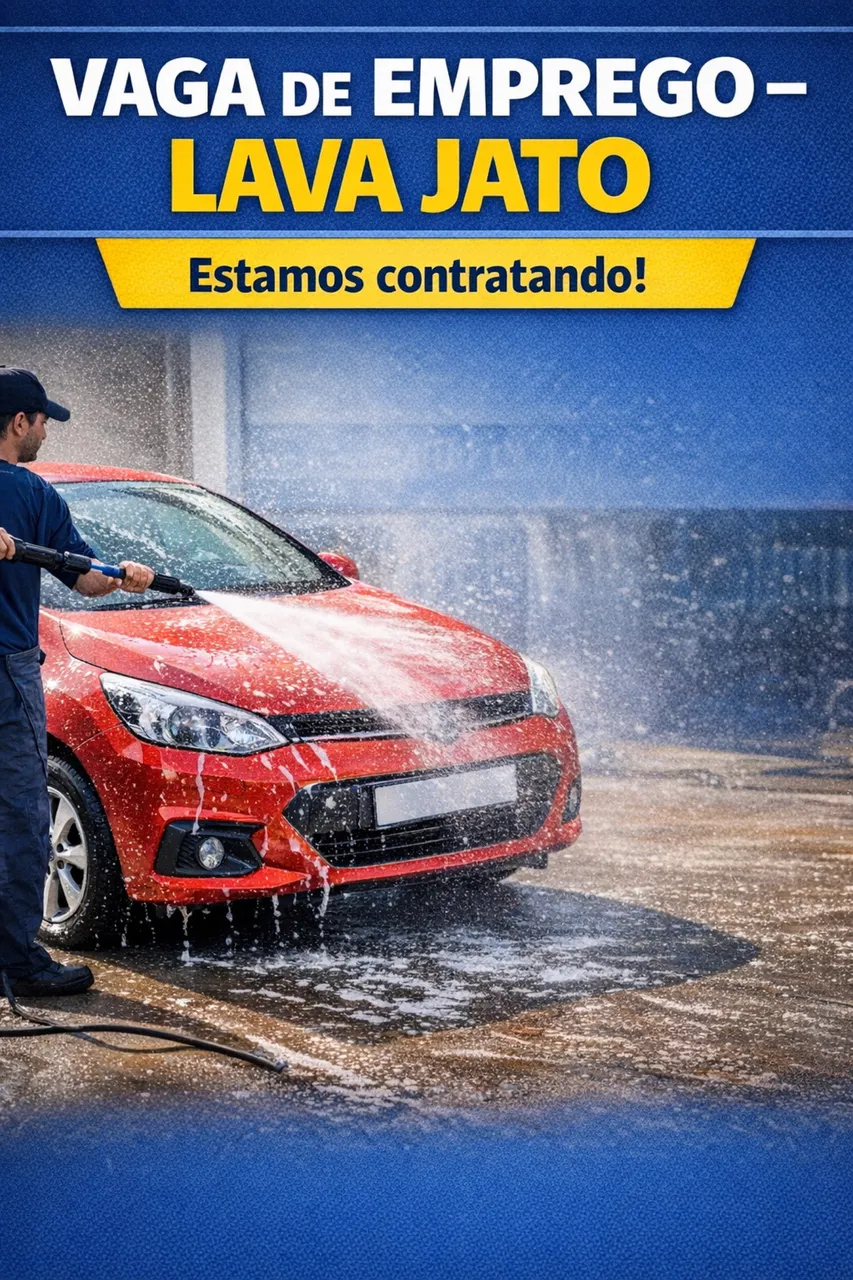 VAGA DE EMPREGO – LAVA JATO
