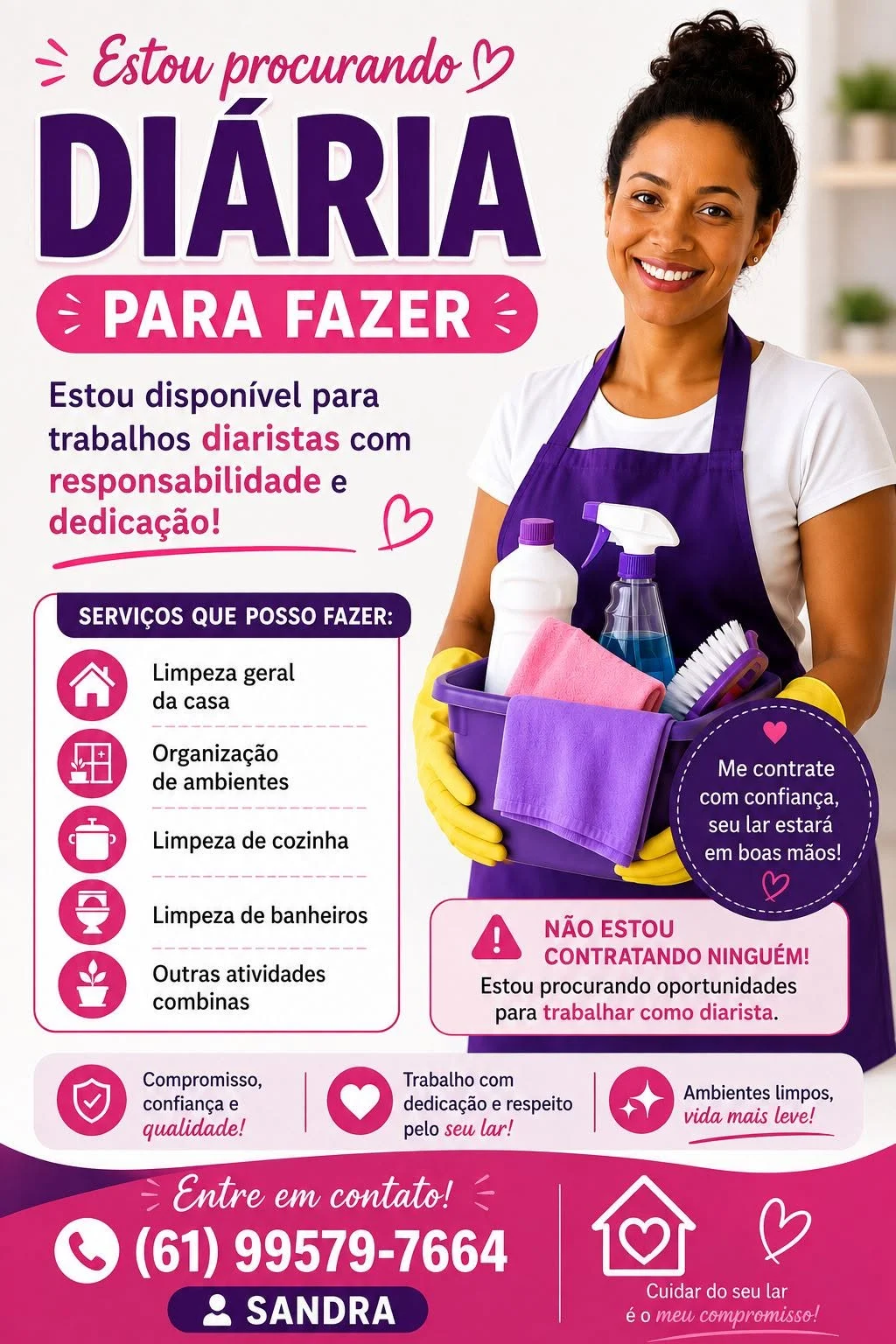 DIARISTA PROFISSIONAL — SANDRA